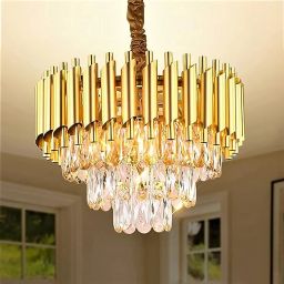 Pure Gold polish metal 400mm chandelier hanging ceiling pendant Light Ceiling Light Ceiling Lamp-22