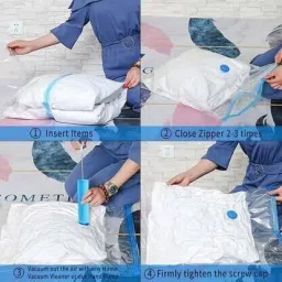 5Pack Vacuum Compression Storage Bags With Pump,Space Saver Sealer Bag M383 Travel Storage Vacuum Bags-image-71