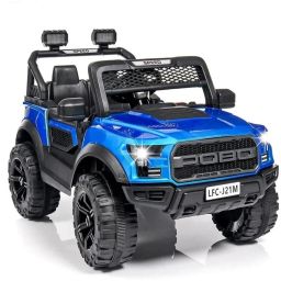POBO BLUE (1-8YRS) KIDS BATTERY CAR Jeep Battery Operated Ride On-image-63
