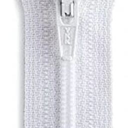 25 Zips - 8 Inch - White - Unisex Zips White Nylon Open-ended Zipper-33