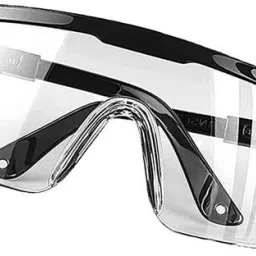 Safety Lab Eye Protector Clear Protective Glasses UV Black (Pack of 1) Blowtorch, Laboratory, Power Tool, Welding, Wood-working Safety Goggle-2