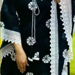 Floral Print Rayon Women Kaftan-image-38