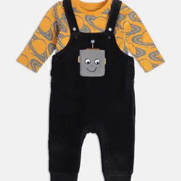 MINI KLUB Infant Boys Printed Cotton Dungaree With T-Shirt-image-19
