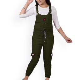 BAESD Girls Skinny Fit Dungarees with Top-image-95