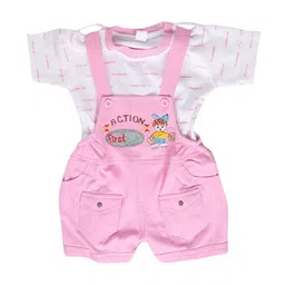 BAESD Infant Kids Printed Pure Cotton Dungarees-image-56
