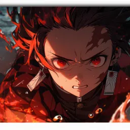Gifting Domus Anime Large Mouse Pad, Desk Mat, Anime Tanjiro Kamado-Demon Slayer Mousepad-18
