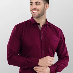 Men Regular Fit Solid Spread Collar Formal Shirt-image-35