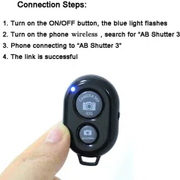 Huntindia Wireless Remote Controller Shutter Button for Selfie Compatible with All Devices Camera Remote Control image 3