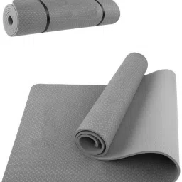 Yoga Mat for Men Women with Bag Gym Mat Workout Mat Exercise Yoga Mattress Grey 6 mm Yoga Mat-image-62