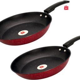 Premium Quality Nonstick Pack of 2 Fry Pan 23 cm diameter 1 L capacity-image-39
