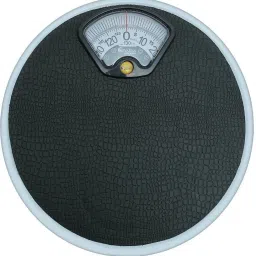 alis Analog Weight Bathroom Scale Round with Reliable Scale Track, Non-Slip & Scratch Resistant Platform | Body Weight Machine Colour May Very Round Shape 0-130kg Weighing Scale image 2