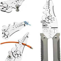 All in 1 Multifunction Stainless Steel Wire Stripper/Wire Crimping Tool Wire Cutter, Wire Crimper, Cable Stripper, Wiring Tools Wire Cutter-54