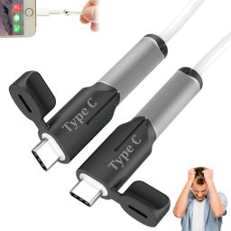 Kidoca Charging Cable Protector for Android AND Iphone Mobile Wire Type C to Type C Cable Protector-image-45