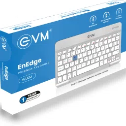 EVM WLKM Bluetooth Standard Multi-device Keyboard Compatible with Desktop, Laptop, Mac Compact, Wireless, Portable, 150 mah Battery image 3