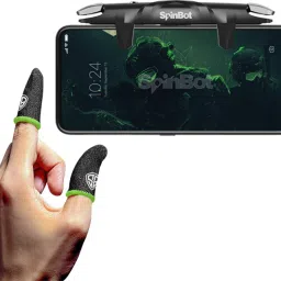 SpinBot Combo Of Battle Mods F1 And Finger Sleeve For BGMI,COD,PUBG,FF Combo Set image 2