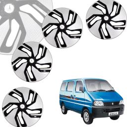 CAR WHEEL CAP/ WHEEL COVER GOOGLY DEGINE "WHITE_BLACK" 13 INCH Wheel Cover For Maruti Eeco, i10, Zen Estilo, Esteem, Alto K10, Indica, A-Star, Accent-image-20