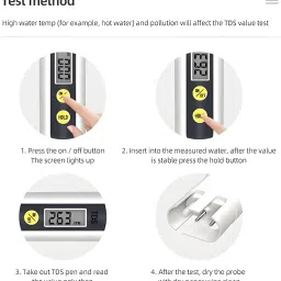 livwater Digital TDS Meter Water Quality Testing (0~999ppm) with Hold Feature Digital TDS Meter image 4