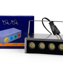 4 LED RGB Focus Light – Button Speed Control for Party & Pooja Decor Disco Ball Set-image-77