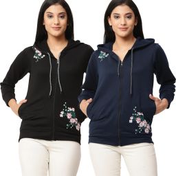 Women Full Sleeve Printed Hooded Sweatshirt-image-15