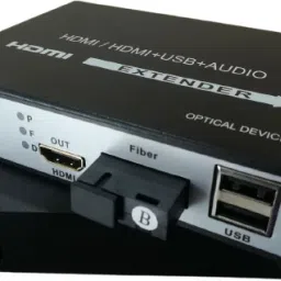 RAMEX Hdmi Extender With 2.0 USB (KVM) Over Single Mode SC Fiber- Hdmi To Fiber 24 Ports 100 Mbps Network Switch-74