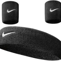 Black Premium Head & Wrist Band COMBO (Pack of 3) Fitness Band-image-82