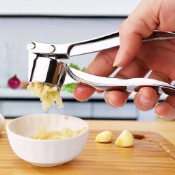 Stainless Steel Garlic, Ginger and Lemon Crusher Presser Squeezer Masher Chopper-image-4