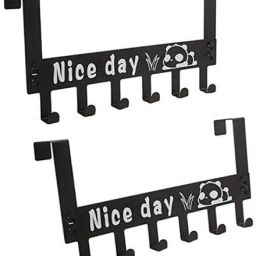 Heavy Duty Over Door Hanger for Cloths, Drill Free Door Hanging 6 Hook Door Hanger-21
