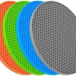KITCHEN SILICONE TRIVETS MAT (SET OF 4) SILICONE Trivet-8