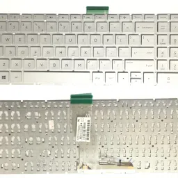SOLUTIONS-365 COMPATIBLE HP 15CC WITHOUT BACKLIT SILVER US Internal Laptop-size Laptop Keyboard-image-56
