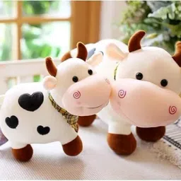 Milky Moo Cow Plush Toy Stuffed Animal Kawaii Birthday Gifts for Kids/Girls- 28 cm-image-27