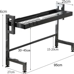 Dish Drainer Kitchen Rack Carbon Steel-picture-16