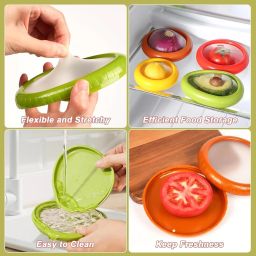 4 Pcs Fruit Vegetable Storage Box Set - 4pc Fruit Storage Containers Silicone, Plastic Fruit & Vegetable Basket-17