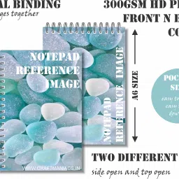 craft maniacs A6 MESSAGE PADS + ONE KEYRING A6 Notebook UNRULED 160 Pages image 2