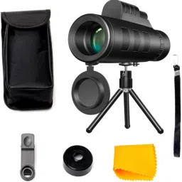 VANGZILA 40x60 HD Telescope, Digital Astronomy Waterproof Monocular with Tripod Telescope Binoculars-image-66