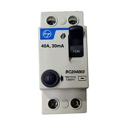 Larsen & Toubro RCCB 40A 30ma Double Pole (White) image 1