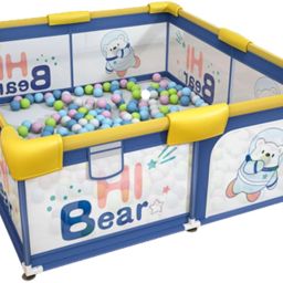 Baby playpen kids play area Activity safety Mesh playard with Balls (120*180cm)-24