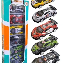 Pull Back Race Cars Die-Cast Metal Toy Vehicles Alloy DieCast Racing Cars Kids-image-1