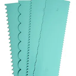 Plastic Tall Cake Scraper For Icing And Decoration|Size 8.6 inch X 2.6 inch | Baking Smoother & Polisher-image-2