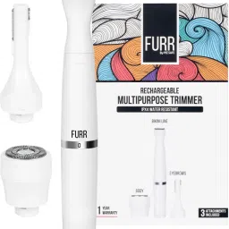 FURR By Pee Safe Trimmer For Women Multipurpose & Rechargeable | Pain Free Hair Removal Trimmer 45 minRuntime 0 Length Settings-image-14