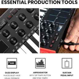 mpk Akai Professional Mini MK3 25 Key USB MIDI Controller Keytar image 4