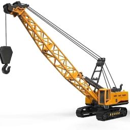 Friction Powered 360 Degree Rotating Towing Crane Construction Truck for Kids-8