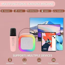 aavira Your Personal Stage Awaits Karaoke Speaker with Microphone and Dynamic LED Light image 4