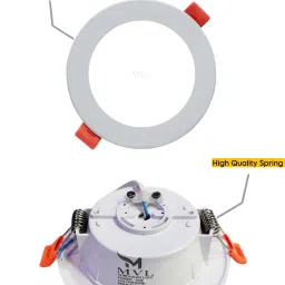 MVL Maxa 10-Watts Round Led Panel Conceal Down Pack of 20 Ceiling Light Ceiling Lamp image 2