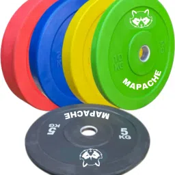10 kg Color Rubber Bumper Plates 2.0, (10kg x2pc) Weightlifting Gym Weight Plates Home Gym Combo-picture-7