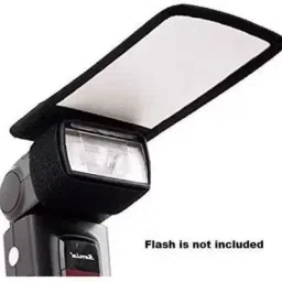 ZuriKrisha Mini Silver White Flash Diffuser Reflector for Camera Flash Light Diffuser Photography Diffuser image 2