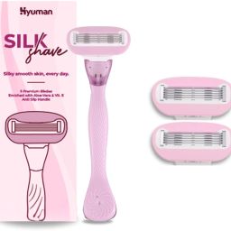 SilkShave Body Razor Combo 2 Cartridge Blades/Refill, Lubricating Catridge, Women-image-34