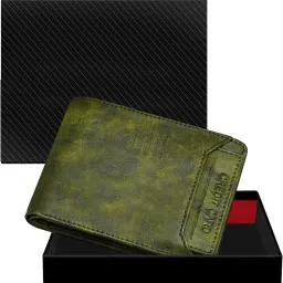 Men Casual, Evening/Party, Formal Green Artificial Leather Wallet-image-17
