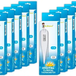 Dr.Brave MT-100 Digital Clinical Thermometer (Pack of 10) (White) Thermometer-13