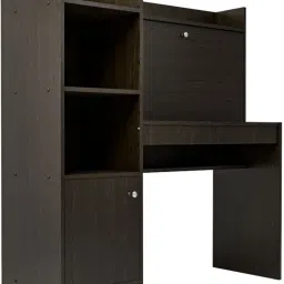 neuspace Phoenix Computer Office Table with BookShelf, Multiple Storage Compartments Engineered Wood Multipurpose Table image 2