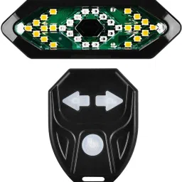 Direction Indicator Wireless Turning Signal USB Rechargeable Remote Control LED Rear Break Light-0